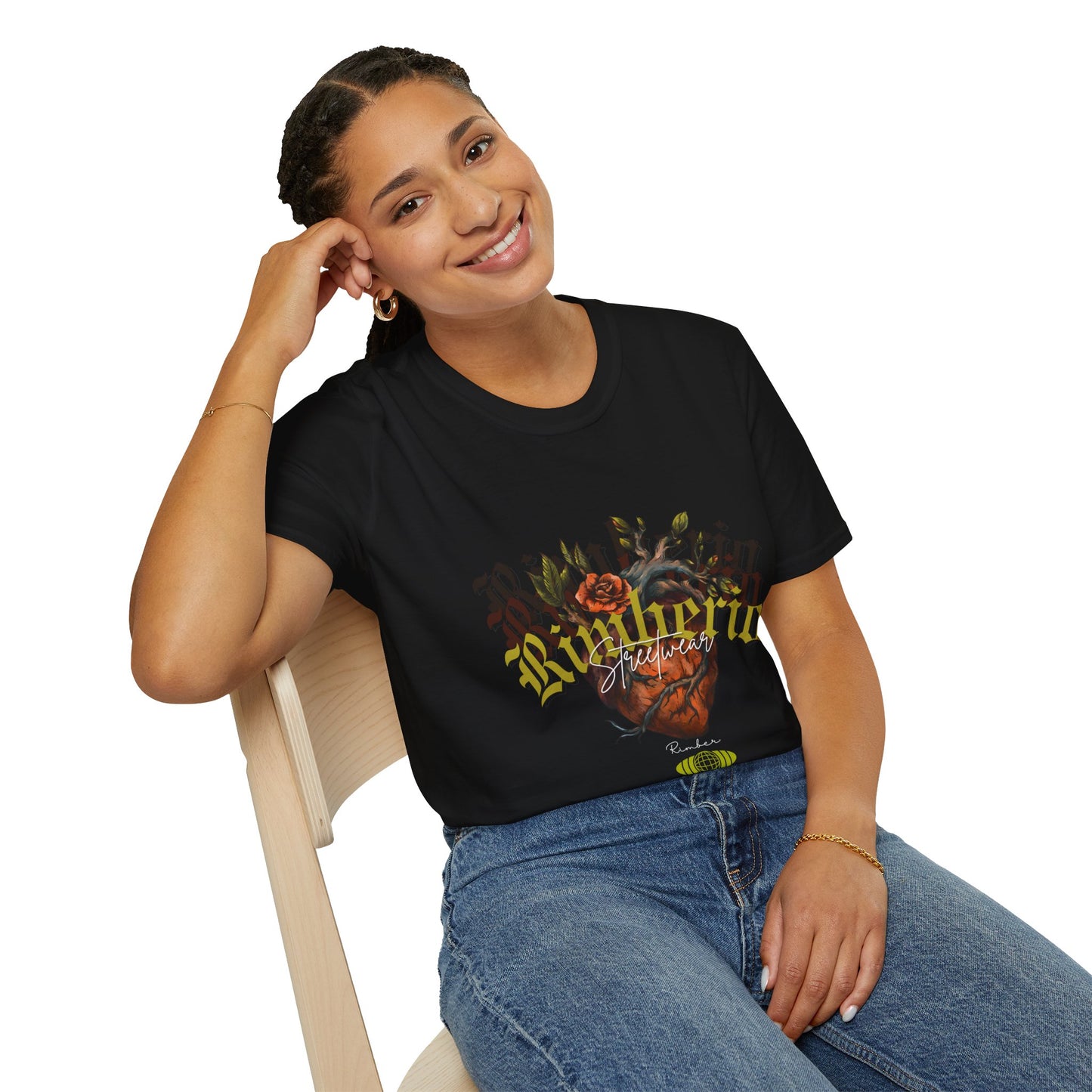 Rivtheria Floral Vintage Script T-Shirt