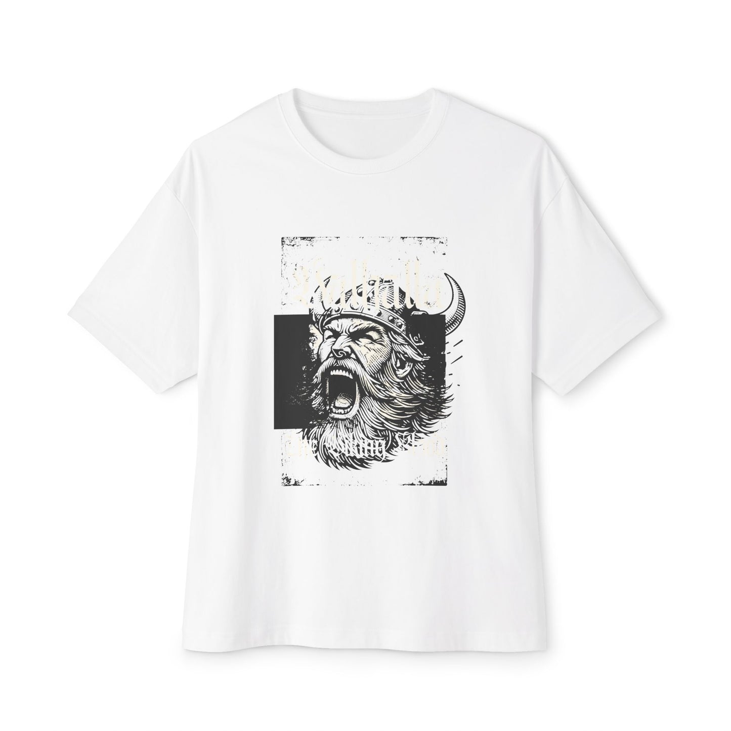Viking Warrior Graphic Tee — Bold Norse Helmet Design