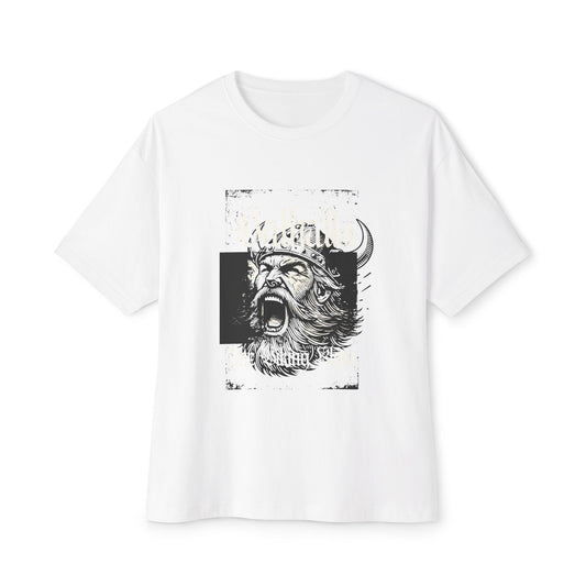 Viking Warrior Graphic Tee — Bold Norse Helmet Design