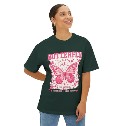 Butterfly Graphic Tee — Pink Vintage Butterfly Shirt
