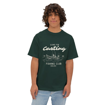 Fishing Club 'Gone for Casting' Tee — Vintage Boat Angler T-Shirt