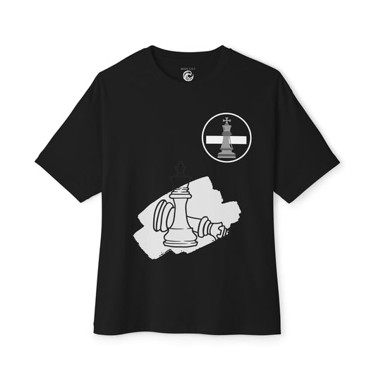Checkmate Chess Tee — King vs King Graphic Oversized T-Shirt