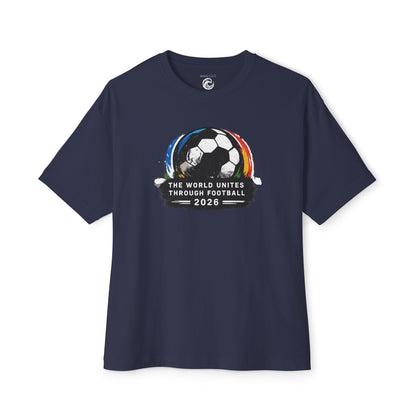 Soccer Tee — “The World Unites Through Football 2026” Graphic Jersey T‑Shirt