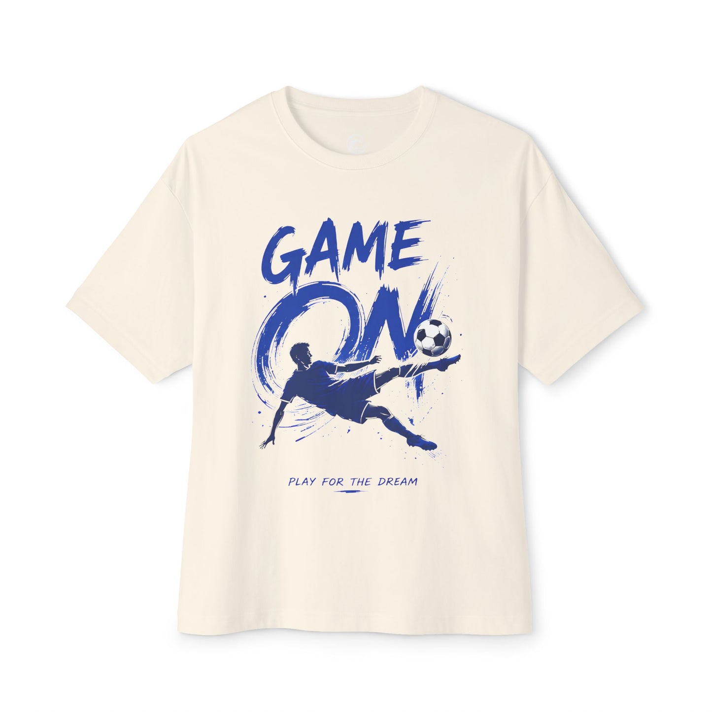 Soccer 'Game On' Graphic Tee – Play for the Dream Oversized Shirt