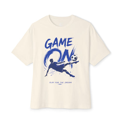 Soccer 'Game On' Graphic Tee – Play for the Dream Oversized Shirt