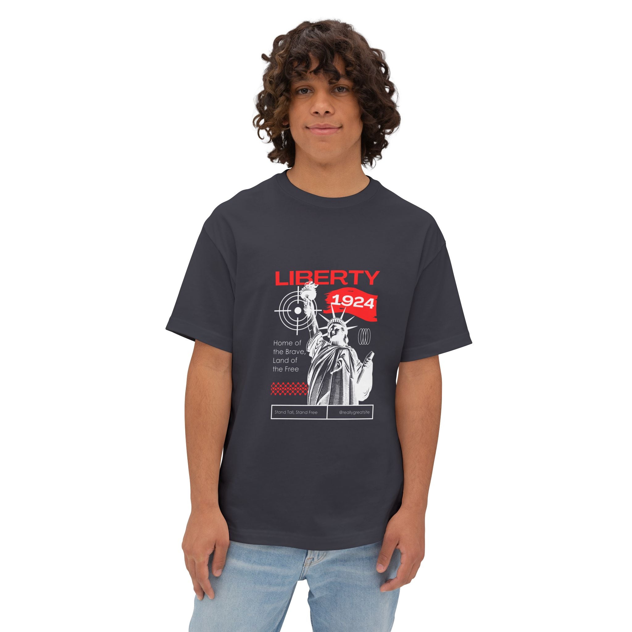 Black tshirt Liberty 1924 — Statue of Liberty Vintage Urban