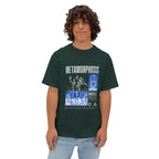 Oversize Tshirt — Gothic Art & Blue Collage T‑Shirt