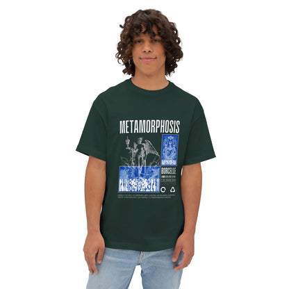 Metamorphosis Graphic Tee — Gothic Art & Blue Collage T‑Shirt
