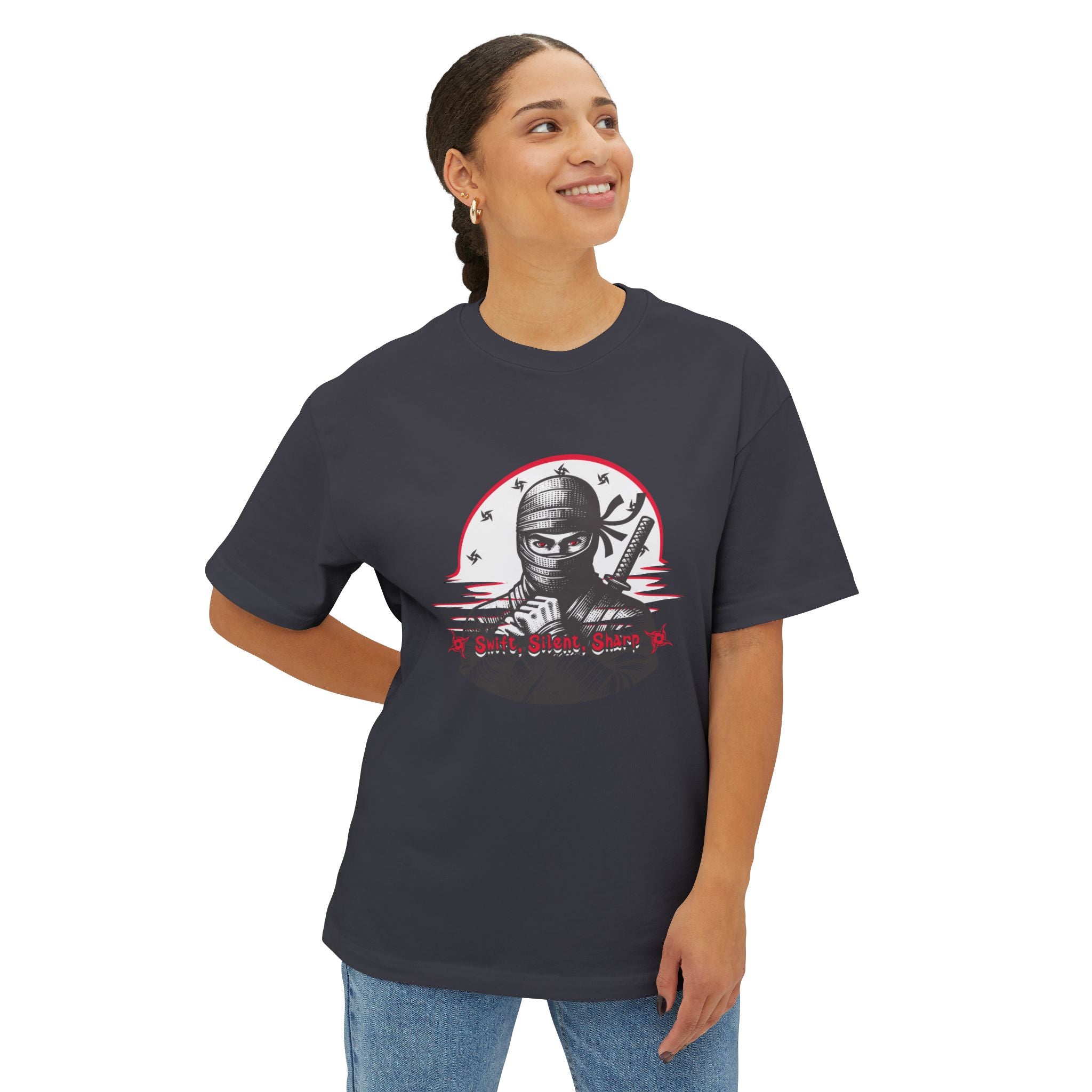 Ninja T-Shirt — "Silent Shadow" Oversized Boxy T-Shirt