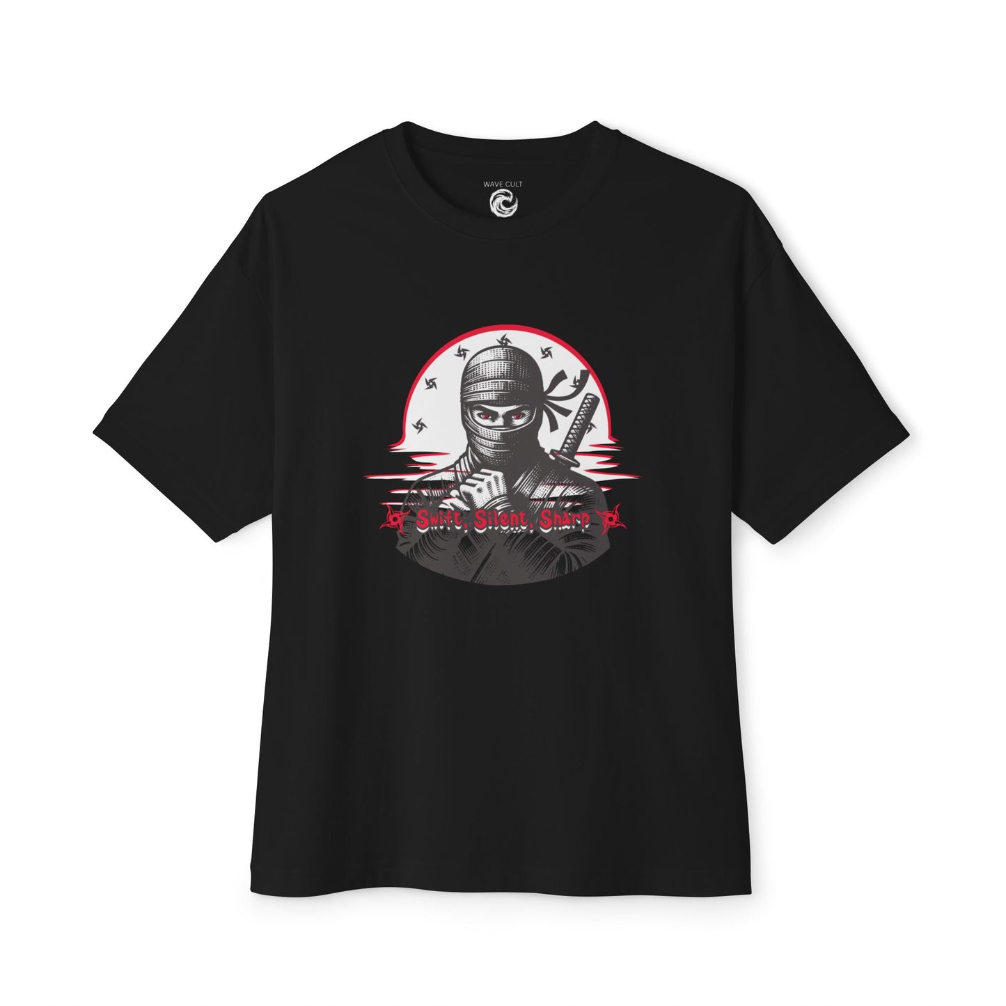 Ninja Warrior Graphic Tee — "Silent Shadow" Oversized Boxy T-Shirt