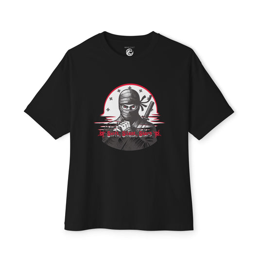 Ninja Warrior Graphic Tee — "Silent Shadow" Oversized Boxy T-Shirt