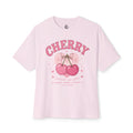 Cherry Graphic Tee — Cute Pink Cherry Vintage Style Shirt