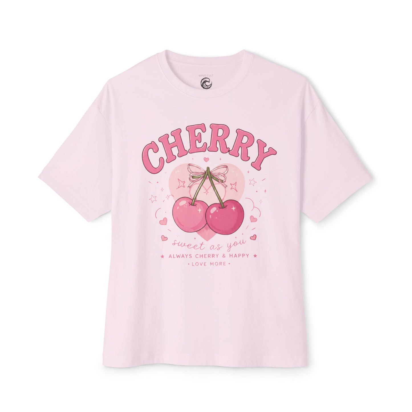 Cherry Graphic Tee — Cute Pink Cherry Vintage Style Shirt