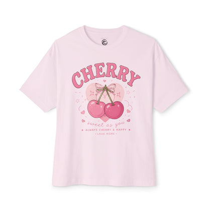 Cherry Graphic Tee — Cute Pink Cherry Vintage Style Shirt