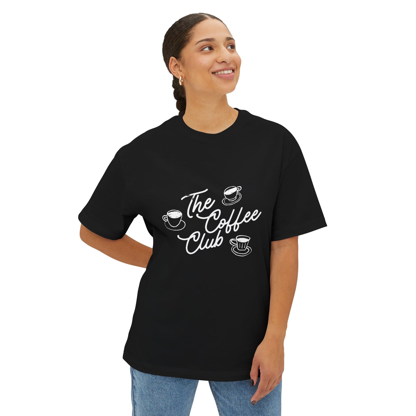 Minimalist Tiny Heart Tee — Oversized Boxy T-Shirt