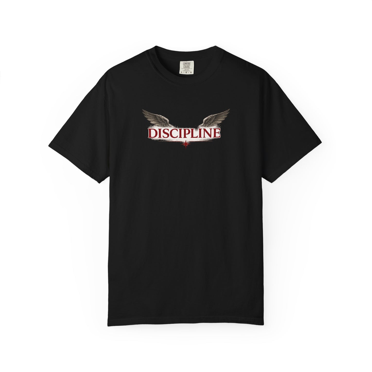 Discipline Angel Graphic T-Shirt — Military-Inspired Motivational Tee