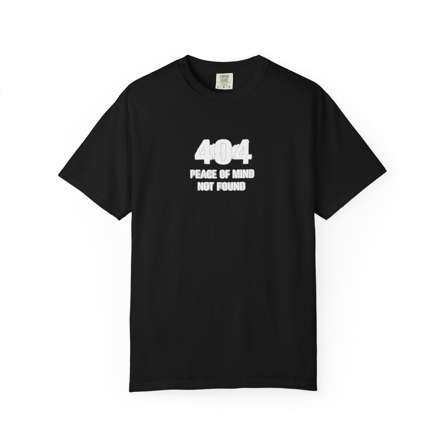Overthinking Graphic T-Shirt — 404 Peace of Mind Not Found
