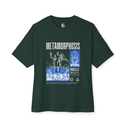 Metamorphosis Graphic Tee — Gothic Art & Blue Collage T‑Shirt