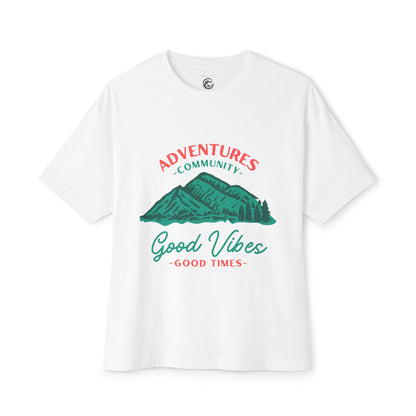 Good Vibes Mountain Tee — Adventures Community Graphic T-Shirt