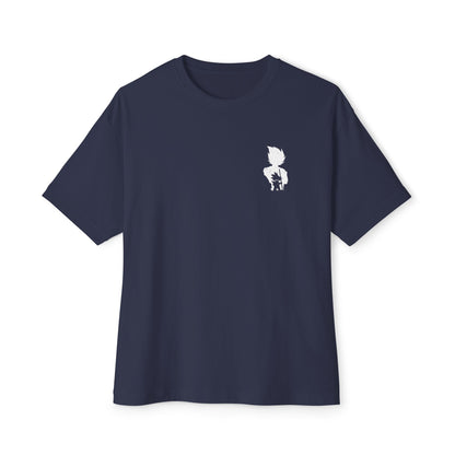 Anime Super Saiyan Tee — Black Oversized Boxy Shirt featuring Muscular Goku Silhouette