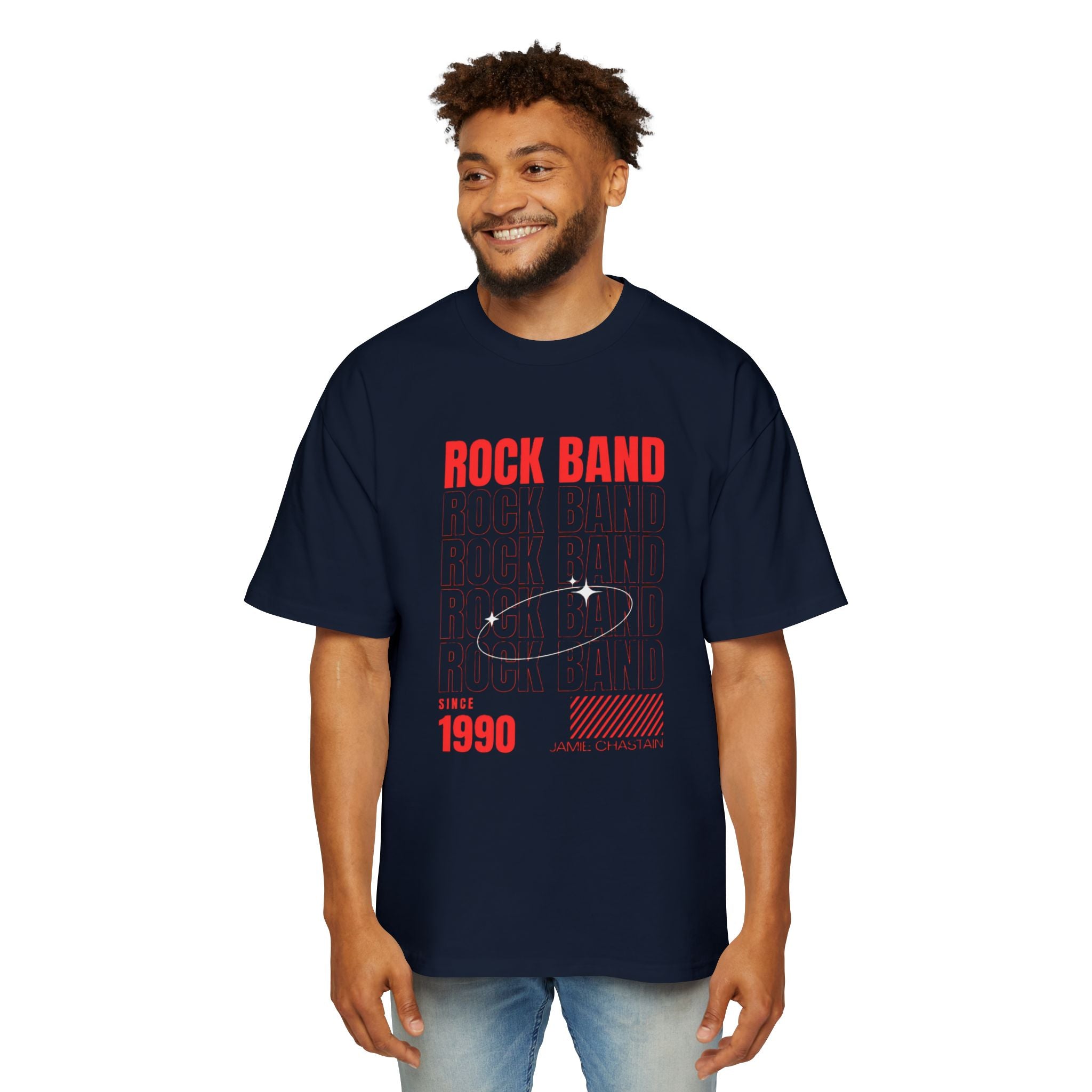 Black Tshirt - Rock Band Angel — Vintage 1990
