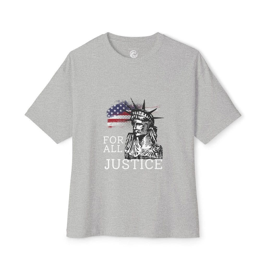 Black Tshirt For All Justice Liberty Statue American.