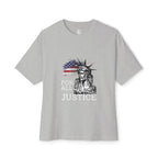 Black Tshirt For All Justice Liberty Statue American.