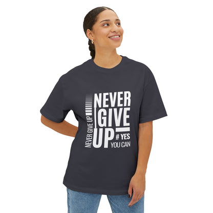 Never Give Up Tee — Motivational Graphic T-Shirt