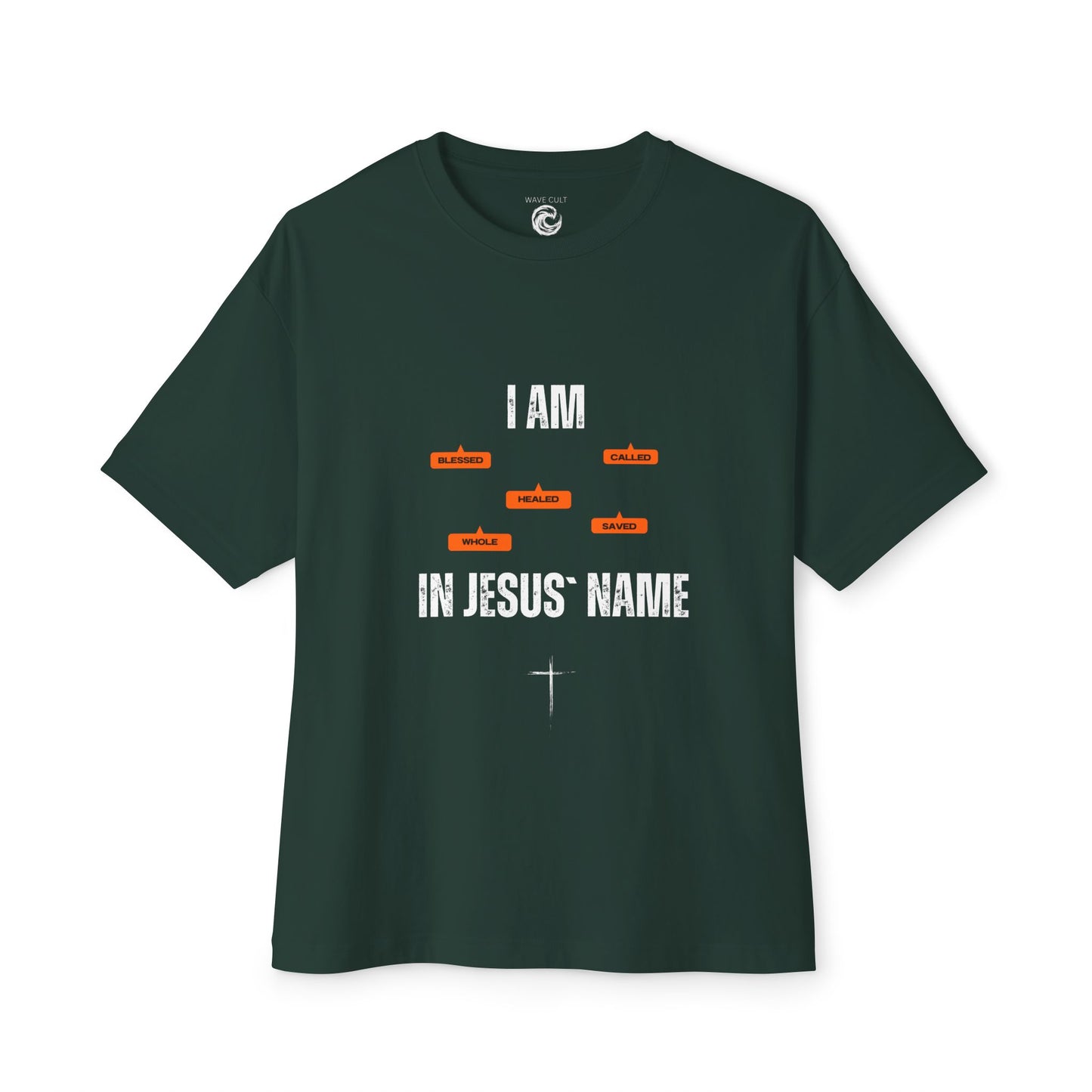 I Am in Jesus' Name Tee — Christian Faith Graphic T-Shirt