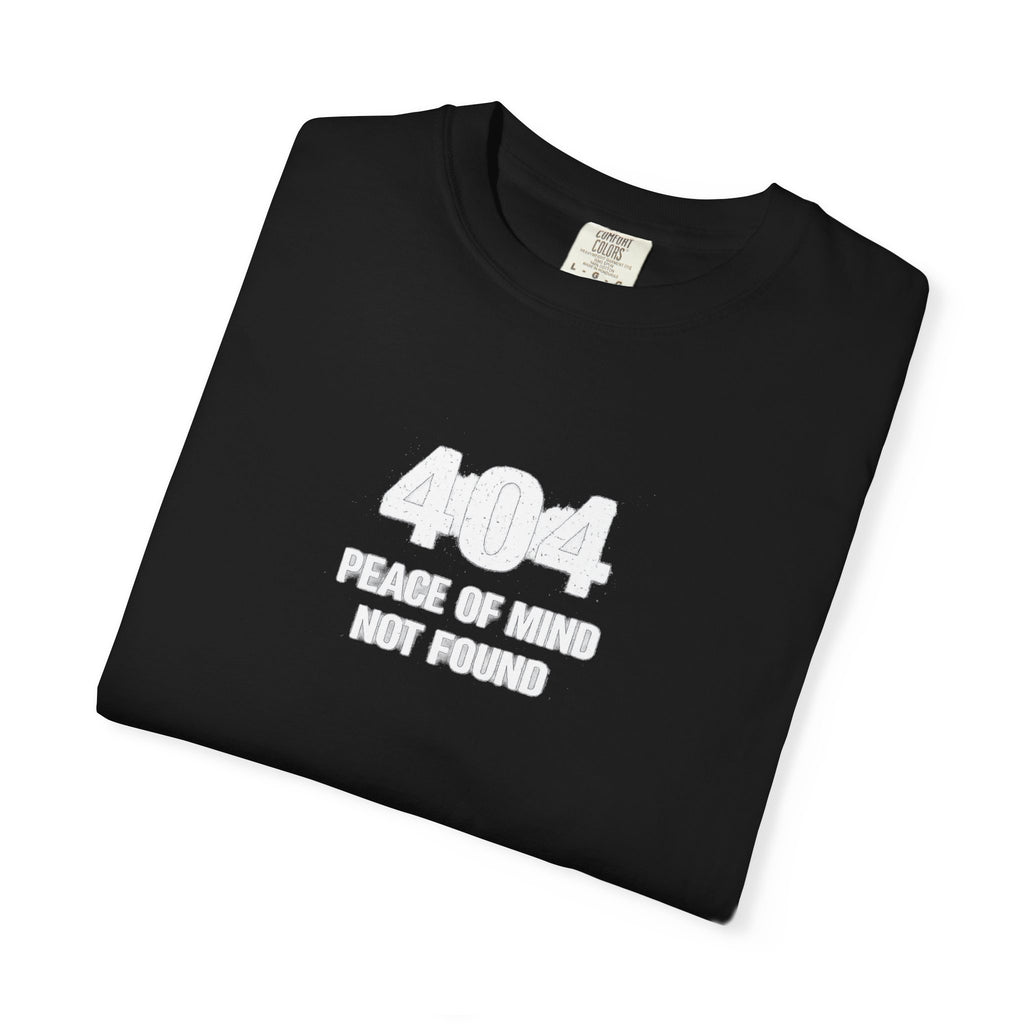 Overthinking TShirt — 404 Peace of Mind Not Found