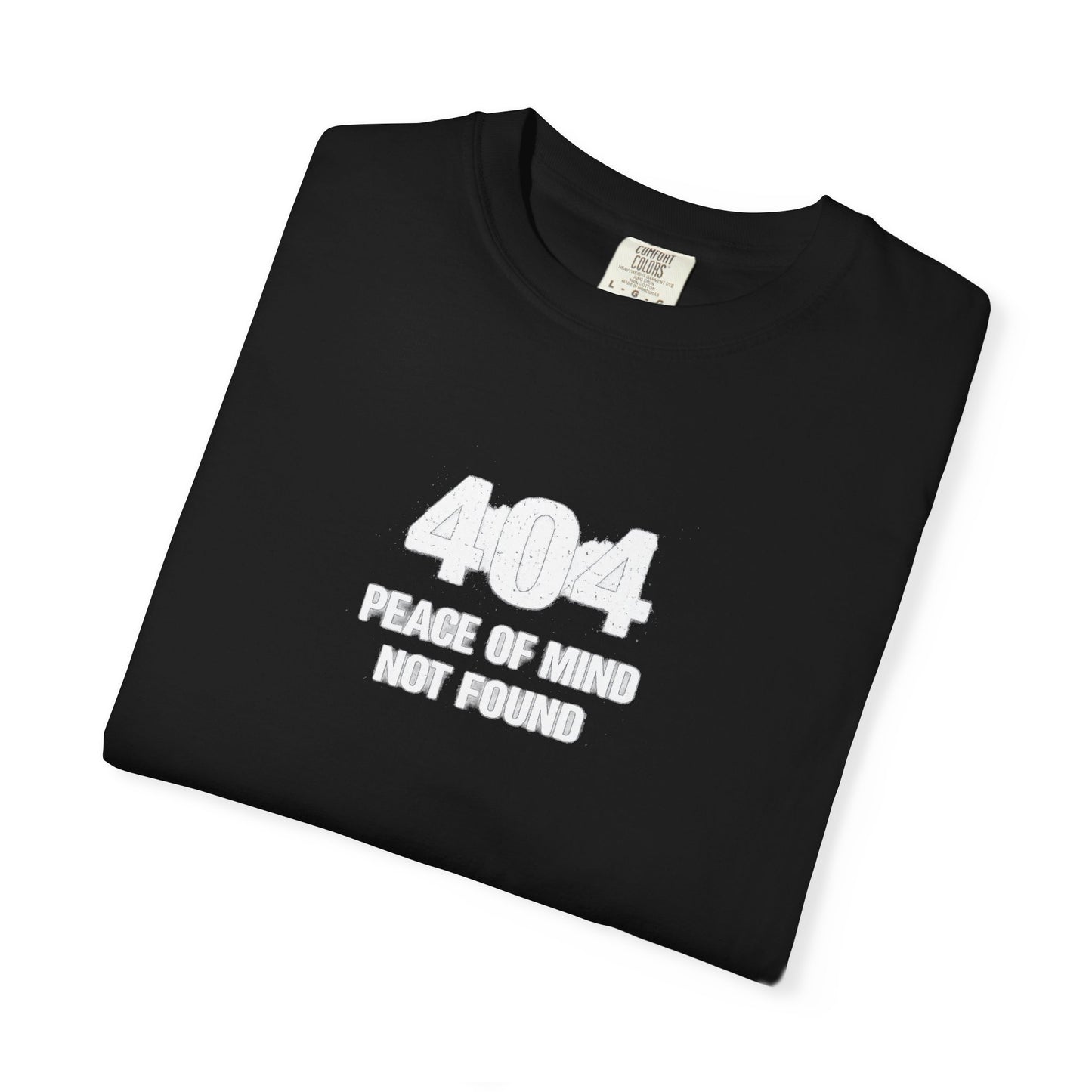 Overthinking Graphic T-Shirt — 404 Peace of Mind Not Found