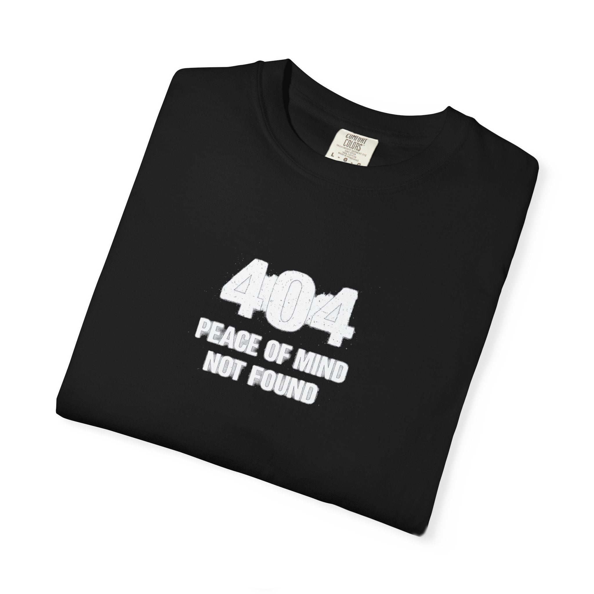 Overthinking TShirt — 404 Peace of Mind Not Found