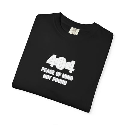 Overthinking Graphic T-Shirt — 404 Peace of Mind Not Found