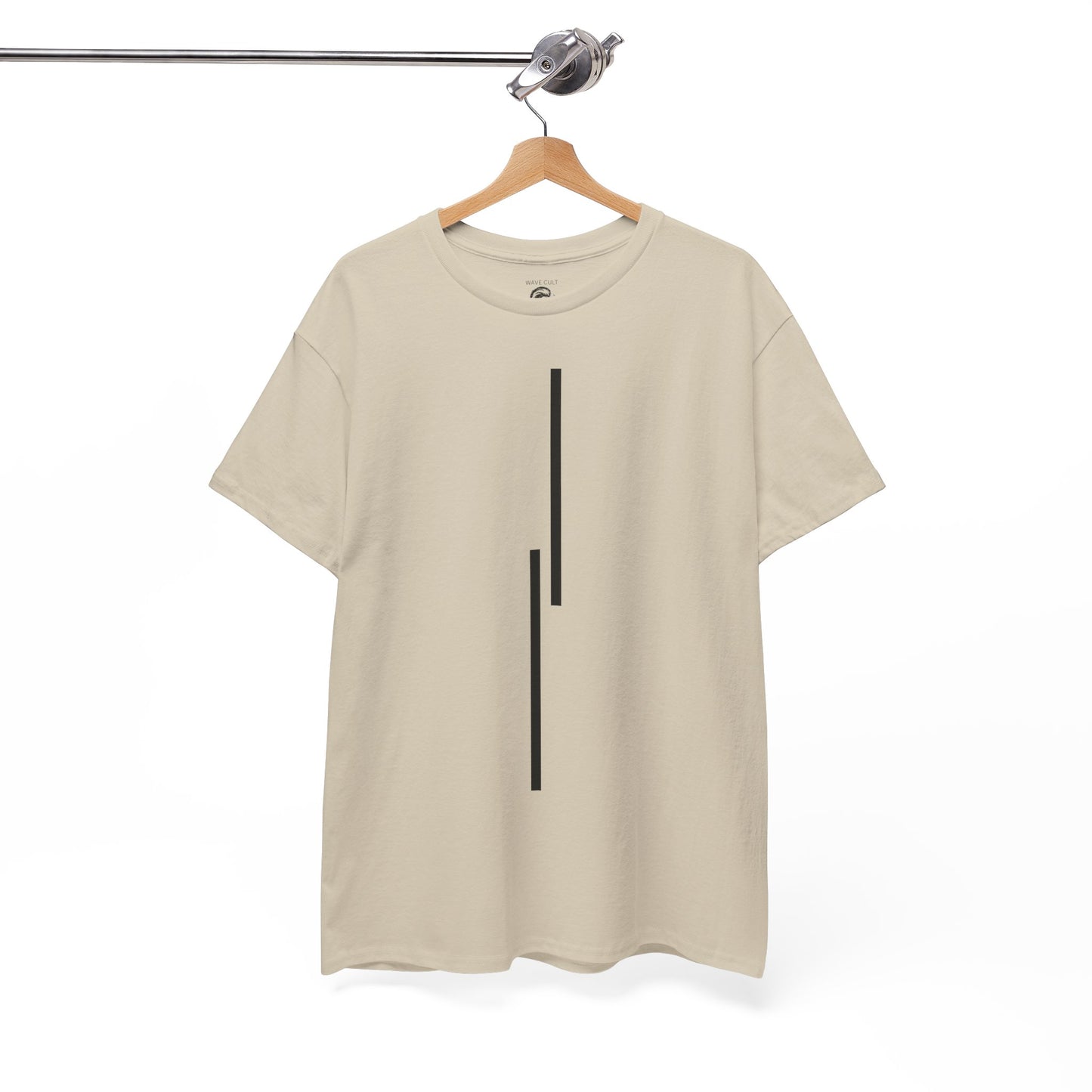 Minimalist Vertical Lines Unisex T‑Shirt — Modern Graphic Tee