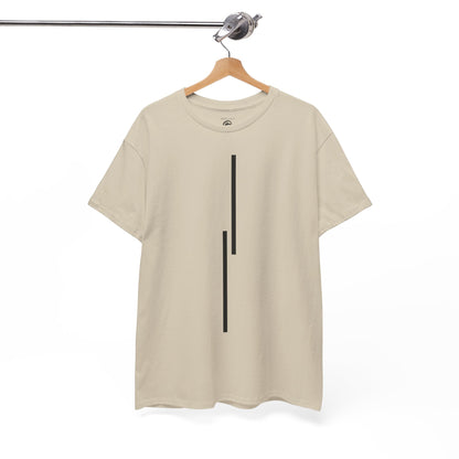 Minimalist Vertical Lines Unisex T‑Shirt — Modern Graphic Tee