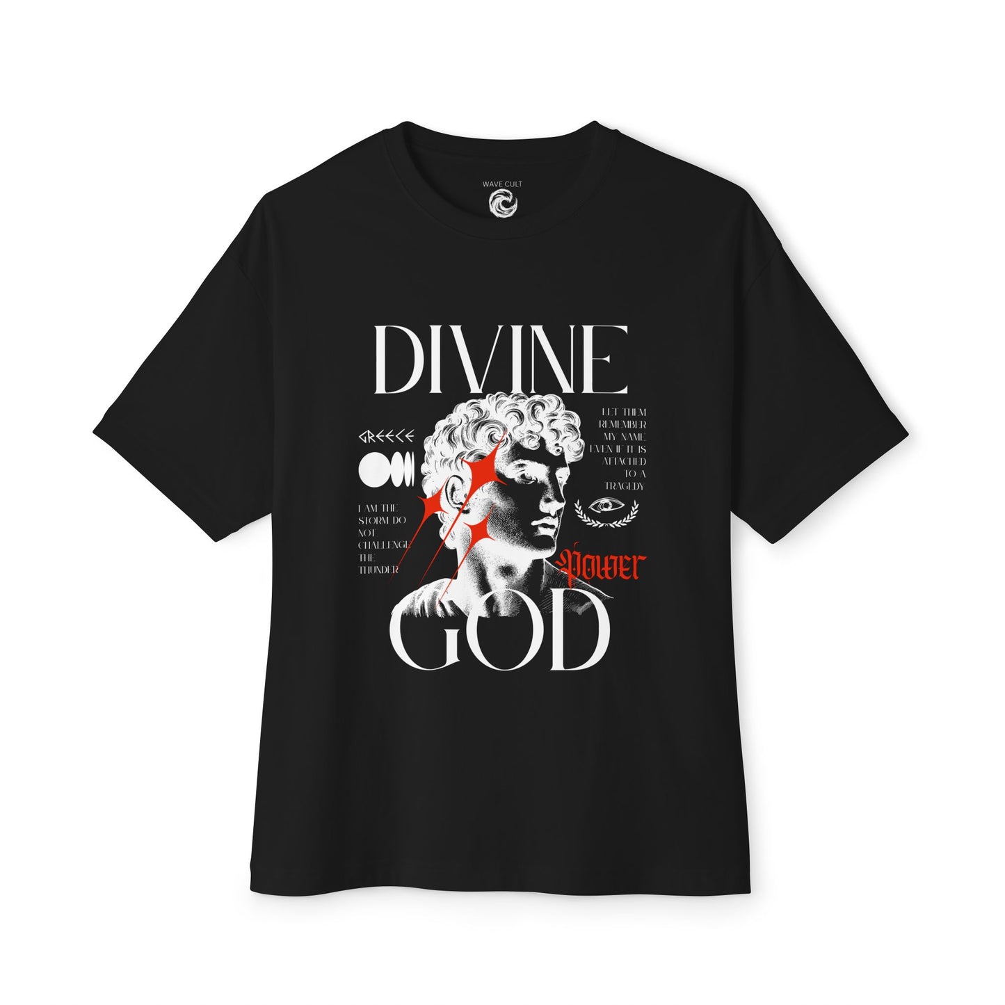 Divine God Statue Graphic Tee – Vintage Sculpture Art Shirt