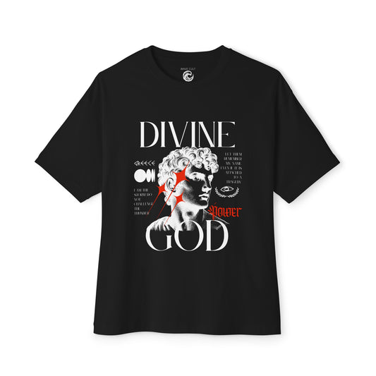 Divine God Statue Graphic Tee – Vintage Sculpture Art Shirt