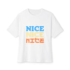 Nice tshirt — Retro Colorblock Graphic T‑Shirt