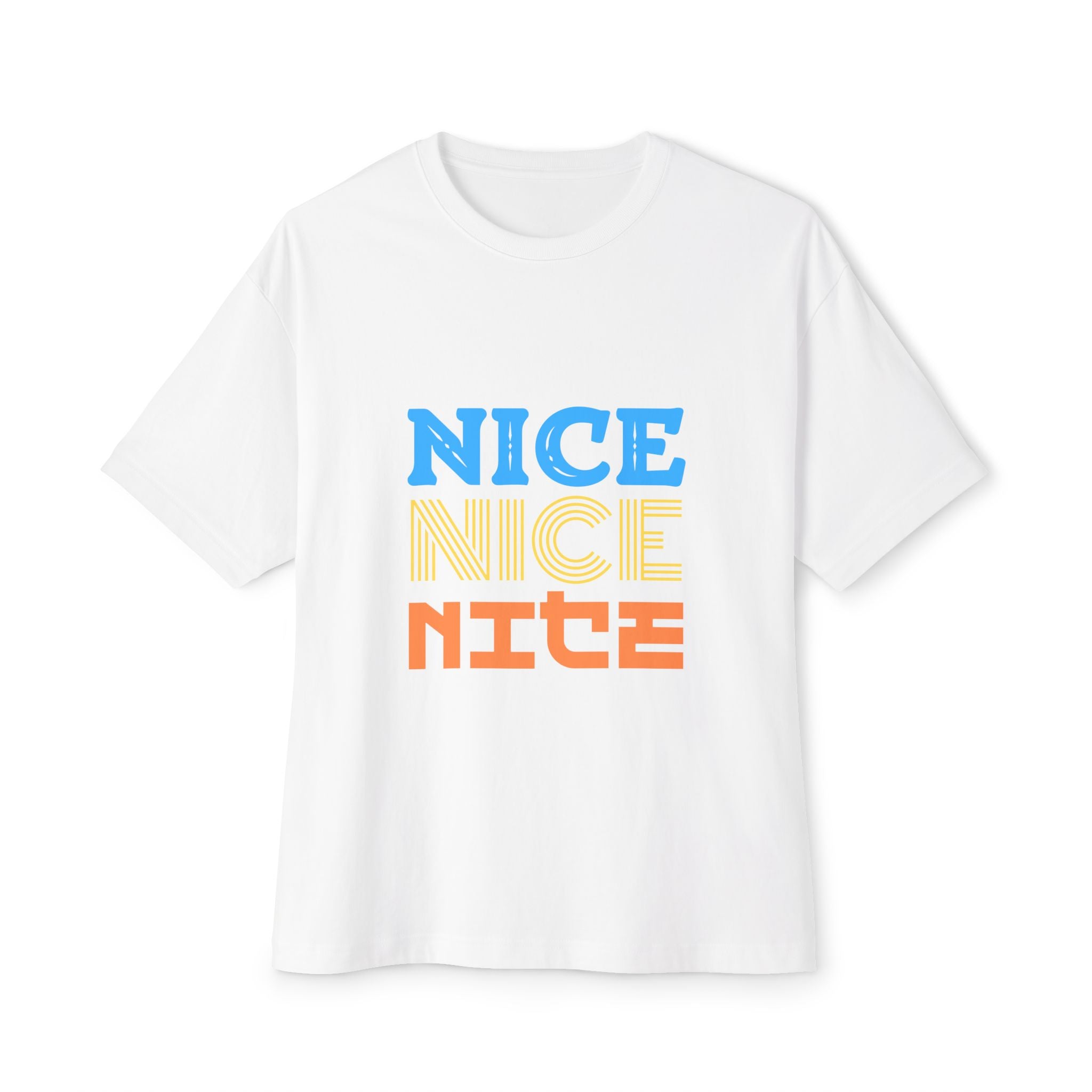 Nice tshirt — Retro Colorblock Graphic T‑Shirt