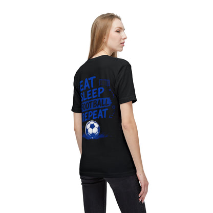 Eat Sleep Football Repeat T-Shirt — World Cup Soccer Tee (2026)