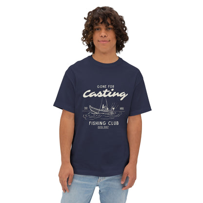 Fishing Club 'Gone for Casting' Tee — Vintage Boat Angler T-Shirt