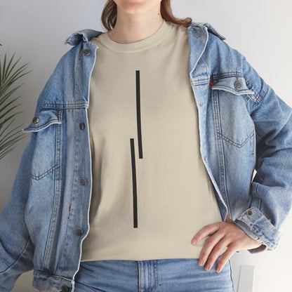 Minimalist Vertical Lines Unisex T‑Shirt — Modern Graphic Tee