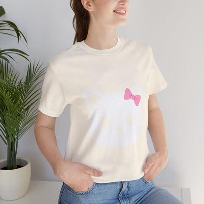 Cute Kawaii Cat Face Tee — Cute Kitty Graphic T-Shirt