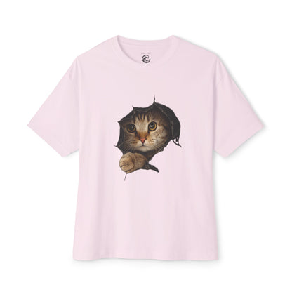 Cat Peeking Tee — Cute Kitten Graphic T-Shirt