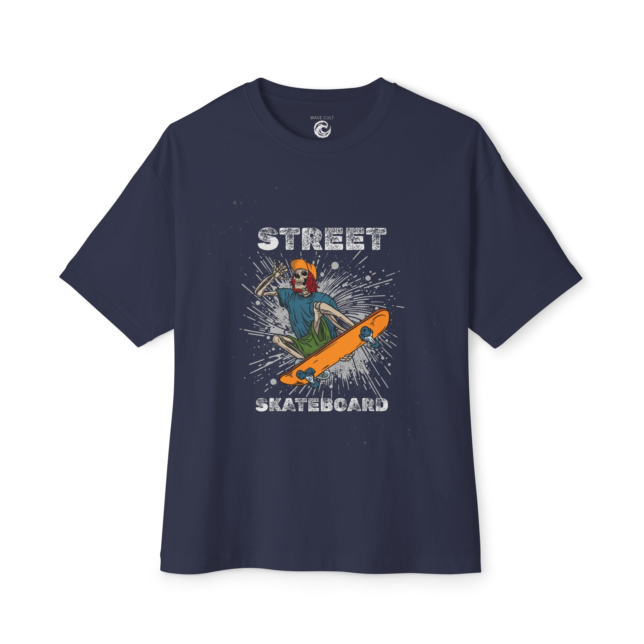 Skateboard Tshirt — Retro Skater Oversized Boxy T-Shirt