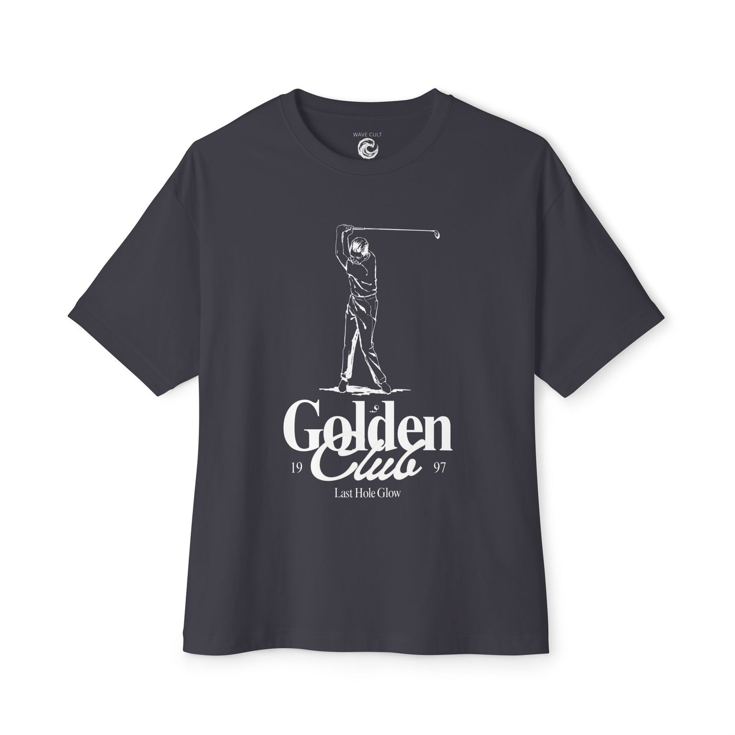 Golf Graphic Tee — "Golden Clue" Vintage Golfer T‑Shirt