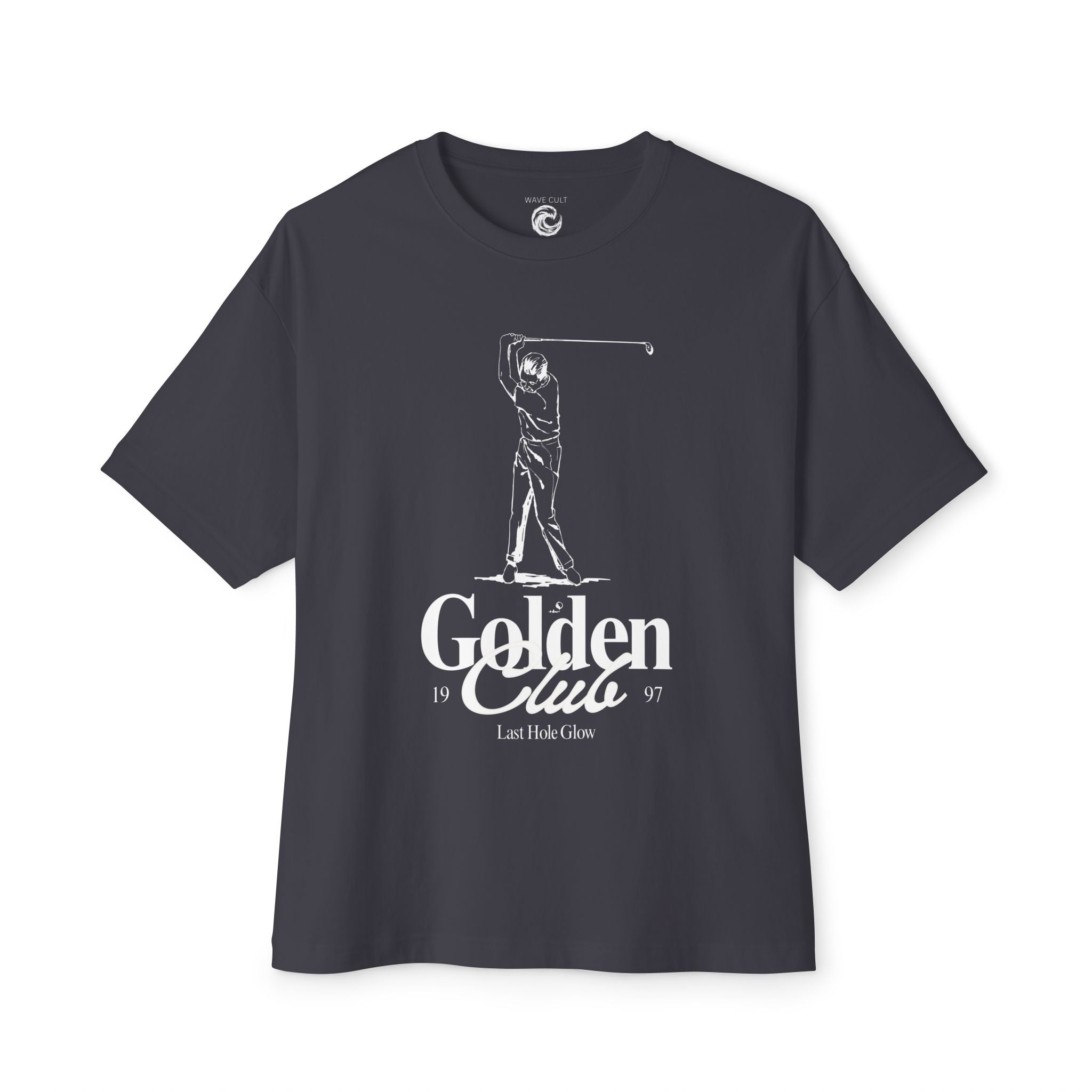 Golf TShirt — "Golden Clue" Vintage Golfer.