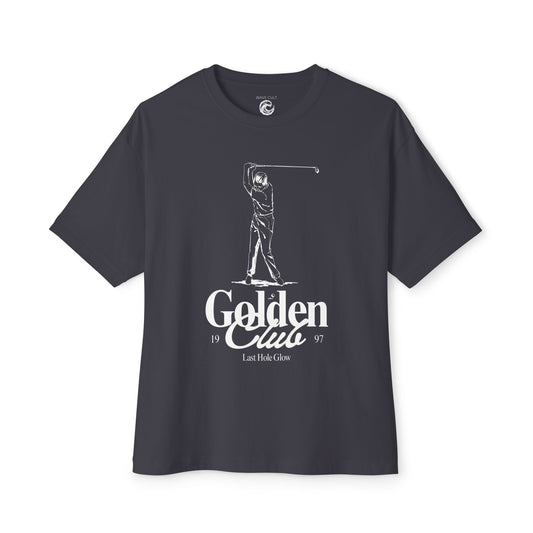 Golf Graphic Tee — "Golden Clue" Vintage Golfer T‑Shirt