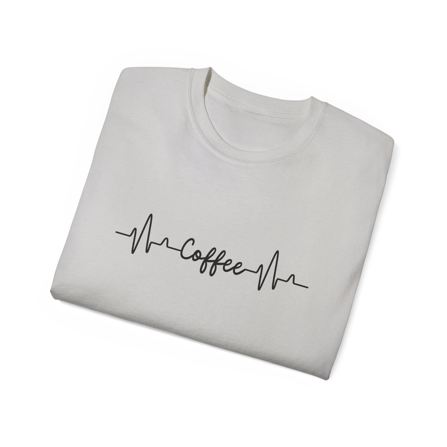 Coffee Heartbeat Tee — Coffee EKG Shirt for Coffee Lovers