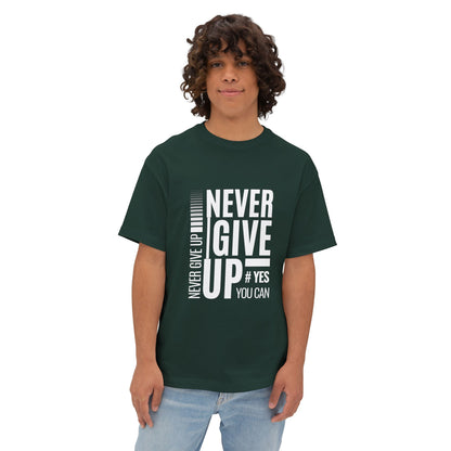 Never Give Up Tee — Motivational Graphic T-Shirt